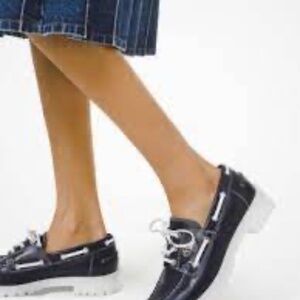 Boat Shoes -  Michael Kors Collection Navy Blue